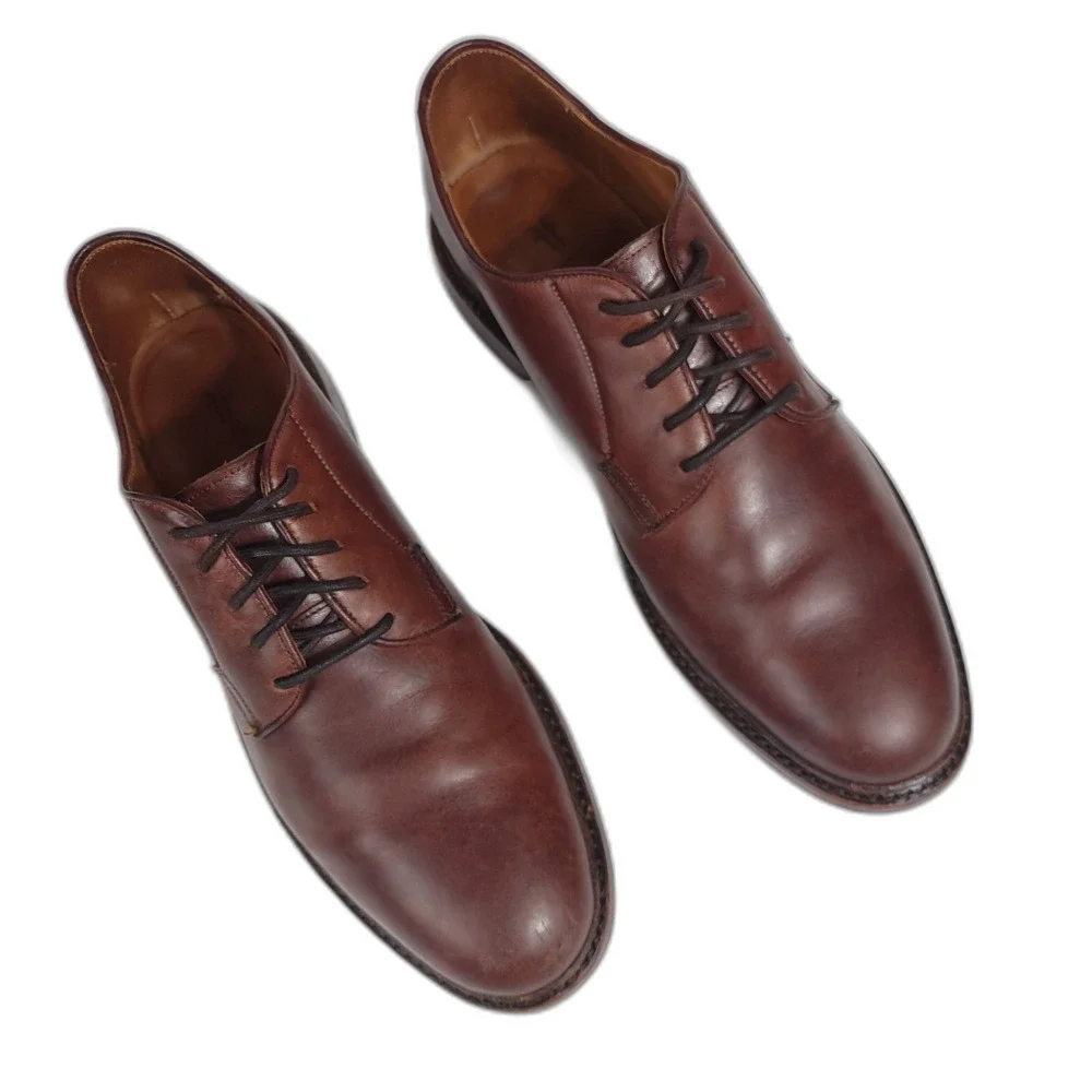 FRYE‎ Leather Lace Up Oxford Antiquated Burnish Brown Old Money Shoes Men's 10.5